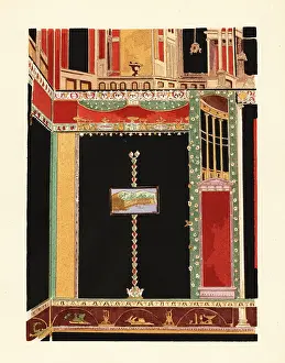 Interior Decoration: Tablinum in the House of Marcus Lucretius Fronto, Pompeii