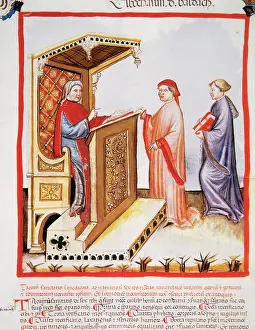 Pupil: Tacuinum Sanitatis. Late XIV century. Ibn Butlan and pupils