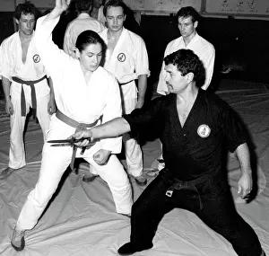 Denisov: Tadeush Kasyanov and his daughter Sofia at training, 1988
