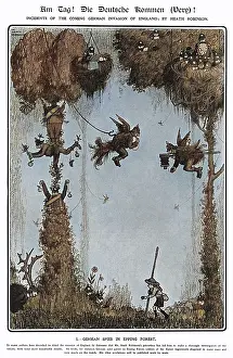Iln - Consolidated Archive Holdings Ltd (colourised): Am Tag, Heath Robinson 1. German Spies in Epping Forest