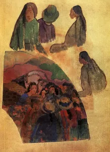 Sketchy: Tahitian Figures, by Gauguin
