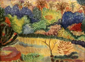 Tahitian: Tahitian Landscape, by Gauguin