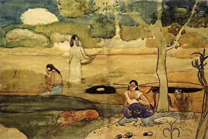 Tahitian: Tahitian Scene, by Gauguin