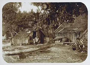Tahitian: A Tahitian Village scene