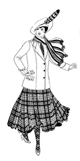 Kilted: Tailored tartan suit, World War One