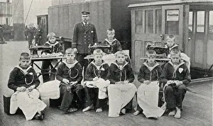 Tailoring: Tailoring Class, Training Ship Wellesley, North Shields