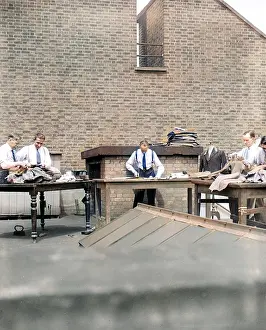 Thecolourisedpic: TAILORS WORKING OUTDOORS