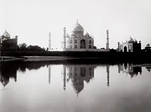 Mahal: Taj Mahal reflection, Agra, India