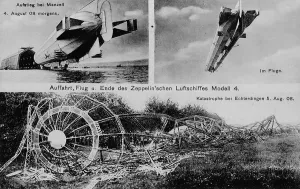 Echterdingen: Take-off, flight and end of the LZ 4, 1908