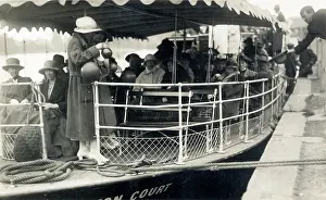 Trippers: Taking a boat trip on the River Thames at Windsor