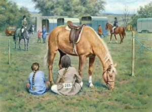 Plaited: Taking a Break ' Gymkhana scene with pony