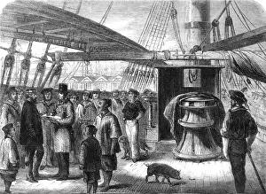 Census: Taking the census on board ship 1861