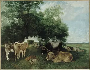 Courbet: Taking a nap during the haymaking season