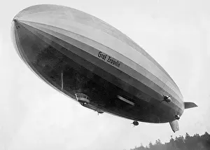 Friedrichshafen: Taking off of Graf Zeppelin II, 1938