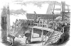 Emigrating: Taking the Roll Call on an Emigrant Ship 1850