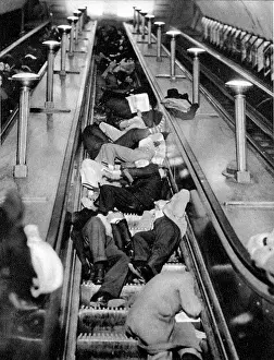 Escalator: Taking Shelter in Piccadilly Circus Underground Station