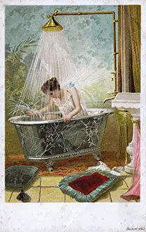 Dowsing: Taking a shower in a fine marble bathtub