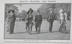 Striding: Taking a stroll at the Hurlingham Club, Fulham