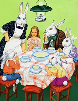 Custard: Taking tea with rabbits
