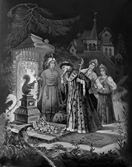 Kozlova: Tale of Tsar Saltan lacquer miniature