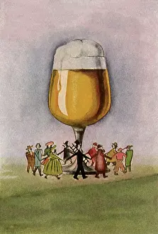 Refreshment: Tall Glass of Beer