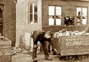 Tally: A tally boy at an English coal mine