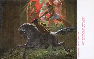 Shanter: Tam O'Shanter escapes the devils - Burns Poem