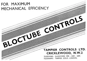 Bloctube: Tampier Bloctube Mechanical Controls 1943 Advert