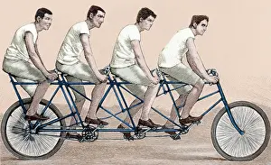 Cyclist: Tandem bicycle