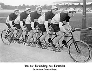Grandstands: Tandem bycicle, 1914