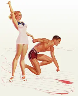 Petty: Tandem Surfers