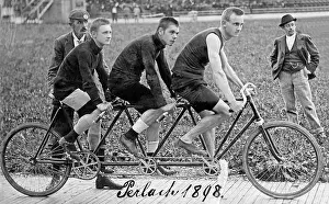 Velodrome: Tandem tricycle, 1898