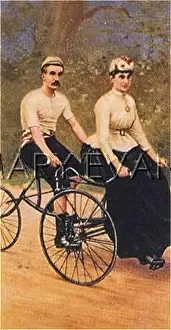 Tandems: TANDEM TRICYCLE CA 1887