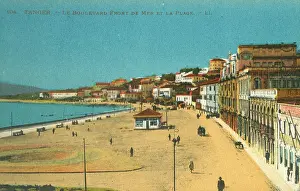 Tangers: Tangier, Morocco - Boulevard Front de Mer and the beach