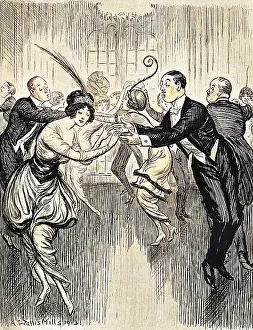 Ballrooms: Tango craze: British ballroom version imagined, 1913