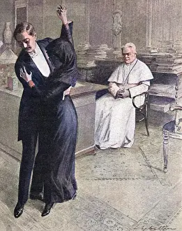 Morally: Tango craze: the Pope assesses the tango, 1913