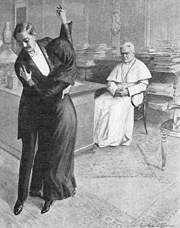 Morally: Tango craze: the Pope assesses the tango, 1913