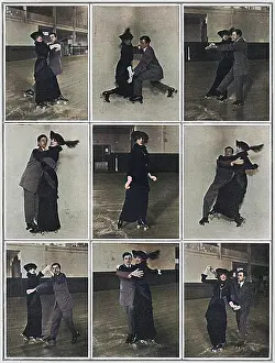 Easton: Tango craze: a tango on roller skates, 1913