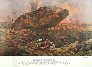 Tank in action
