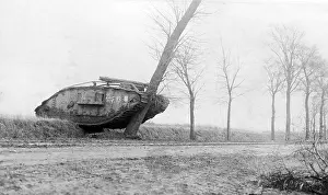 Cambrai: Tank on advance, 1917