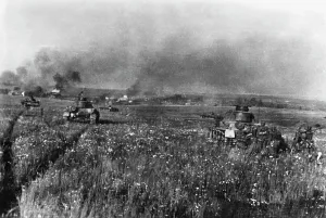 Panzer: Tank attack at Kaluga on the eastern front, 1942