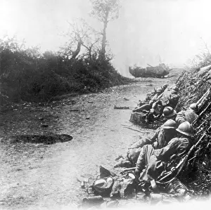 Courcelles: Tank attack WWI