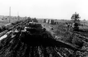 Addition: Tank column on Lake Ilmen, 1943