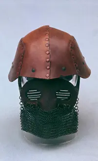 Rivets: Tank crew protective helmet with chainmail, WW1