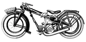 Two Wheeled: Tank pipe motorcycle, 1925