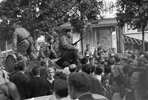 Liberalization: Tank - protest - Brno