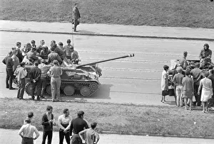 Liberalization: Tank - protest - Brno