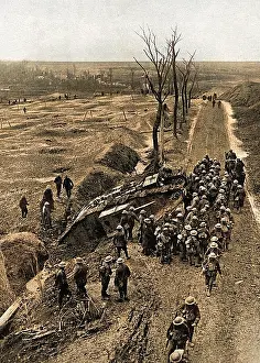 Waterlogged: Tank trapped in mud of Flanders, WW1
