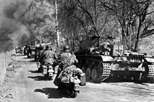 Trondheim: Tank in Trondheim, 1940