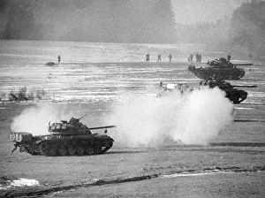 Manover: US tanks in action during US manoeuvre Free Play on th
